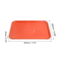 thumbnail image 2 of Bandejas de Plástico para Comida Rápida Unique Bargains Rectangulares 14 X 18 Naranja, 2 of 6
