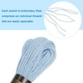 thumbnail image 4 of Uxcell 12 Skeins Embroidery Floss 8m Each Long Fiber Cotton Cross Stitch Thread Pale Blue, 4 of 6