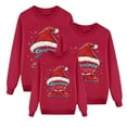 thumbnail image 1 of Fgnfyis Chandails à Col Rond Assortis pour la Famille pour Parents et Enfants Tenues de Vacances Confortables Pyjamas de Noël pour Enfants Rouge_004 6-7 Ans, 1 of 4