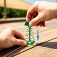 thumbnail image 4 of 10 Pcs Aluminum Alloy Fishbone Tent Stakes Deck Anchor Pegs with Spring Rope Buckle Hook, Windproof Camping Pegs for Wood Platform, Secure Tent Anchors for Outdoor Hiking 3Inch, 4 of 4