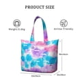 thumbnail image 4 of 22 Inch Oversized Travel Bag Lightweight Canvas Weekender Duffel with Multi Pockets, Colorful Pop Pattern, 4 of 5