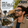 thumbnail image 2 of Genxenon AI Smart Glasses with Camera and Bluetooth,Recording Sunglasses with Voice Assistant,Real-Time Translation,Hands-Free Calls & Music,Rectangle Unisex,Suitable for Travel and Daily, 2 of 10
