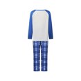 thumbnail image 2 of Family Matching Christmas Pajama Set, Reindeer Tops and Plaid Pants, 2 of 9