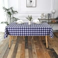 thumbnail image 6 of 100% Waterproof Vinyl Table Cloth, Oil-Proof Spill-Proof PVC Rectangle Tablecloth, Wipeable Plastic Table Cover for Outdoor, Picnic, Camping,Navy Blue,60 x 60 inch, 6 of 6