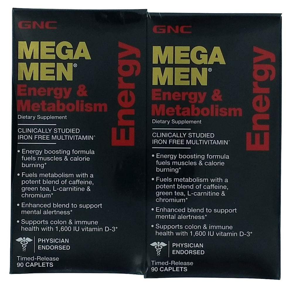 GNC Mega Men Energy & Metabolism Multivitamins 180 ct.