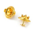 thumbnail image 2 of 50Set Iron Lapel Pin Backs Tie Tack Pin Brooch Findings Golden Tray: 4.5mm 12mm Pin: 1mm, 2 of 5
