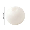 thumbnail image 3 of Hvmvliv Stress Balls 3 Snowball Slow Rise Pinch Set of 3 Soft TPR Stress Relieving Balls Tactile Sensory Fidget for Anxiety Calming Tool Portable Stretchy Decompression for Home Office White, 3 of 6