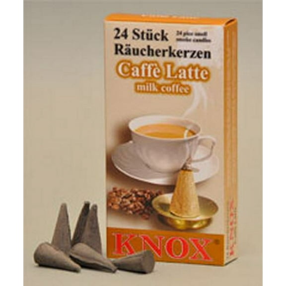 Knox Caffe Latte German Incense Cones Made in Germany for Christmas Smokers