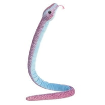 Aurora - X-Large Pink Snake - Kusheez 51" Pastel Tie Dye - Playful Stuffed Animal