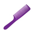 thumbnail image 1 of Close Peigne à Cheveux Brosse à Cheveux Réutilisable Peigne à Cheveux avec Peigne Incurvé Accessoires Barbes Outil de Coiffure Manche Ronde Hommes Femmes Massage Violet, 1 of 7