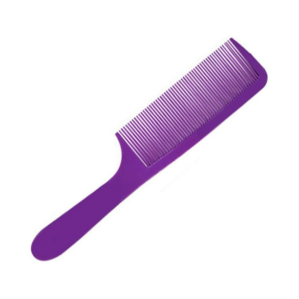 Guardurnaity Peine de dientes cerrados, cepillo de estilismo DIY, peine curvo reutilizable, accesorios de barbero, herramienta de peluquería, mango Cuidado del cabello Violeta