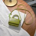 thumbnail image 4 of Bolsa de hombro de piel sintética de cocodrilo para mujer cruzado con cadena y asa pequeña JShteea Para Estrenar, 4 of 9