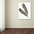thumbnail image 3 of Trademark Fine Art 'Gold Feathers III on White' Canvas Art by Chris Paschke, 3 of 3