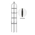 thumbnail image 4 of Black/Specification: Φ30 Height 120cm. Set Includes: 1 Decorative Head, 3 30cm Plastic Rings, 2 60cm U-shaped Tubes, 4 60cm Straight Poles, 4 Link Tubes Spliced ​​gardening, 4 of 8