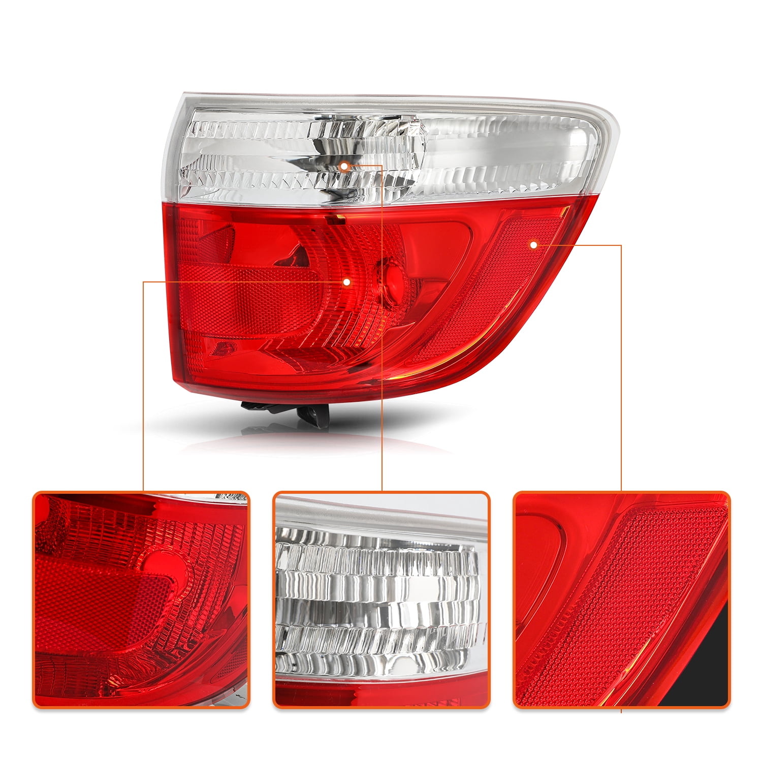 For 2011 2012 2013 Dodge Durango Tail Lamp Outer Tail Light Driver & Passenger