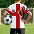 thumbnail image 5 of Boys 2026 Summer Loose Fit Short Sleeve T-Shirt Red and White Color Block Tee with colorful ink splatter print design Casual Kids Top for Daily Comfort Wear Back To School Birthday Gifts Ages 3-13Y, 5 of 7