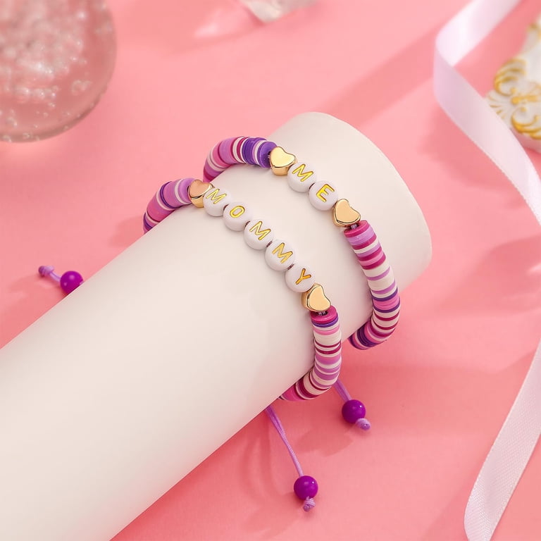 Mom Daughter Matching Bracelets Set – Heart Bracelets For 2, 3, 4, Or 5, Mothers Day Gift, Birthday Jewelry For Women & Girls