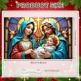 thumbnail image 2 of Holy Family Nativity Scene Banner Decorative Religious Christmas Backdrop for Indoor Celebration Holiday Decoration Festive Display, 2 of 9