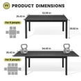 thumbnail image 3 of Crestlive Products Outdoor Dining Extending Table Rectangular with Extension Leaf, Expandable Aluminum Table - See Picture, 3 of 5