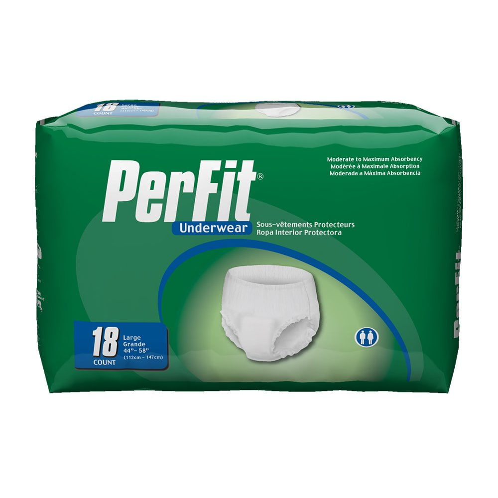 Prevail PerFit Extra Absorbency Incontinence Underwear, Large, 18