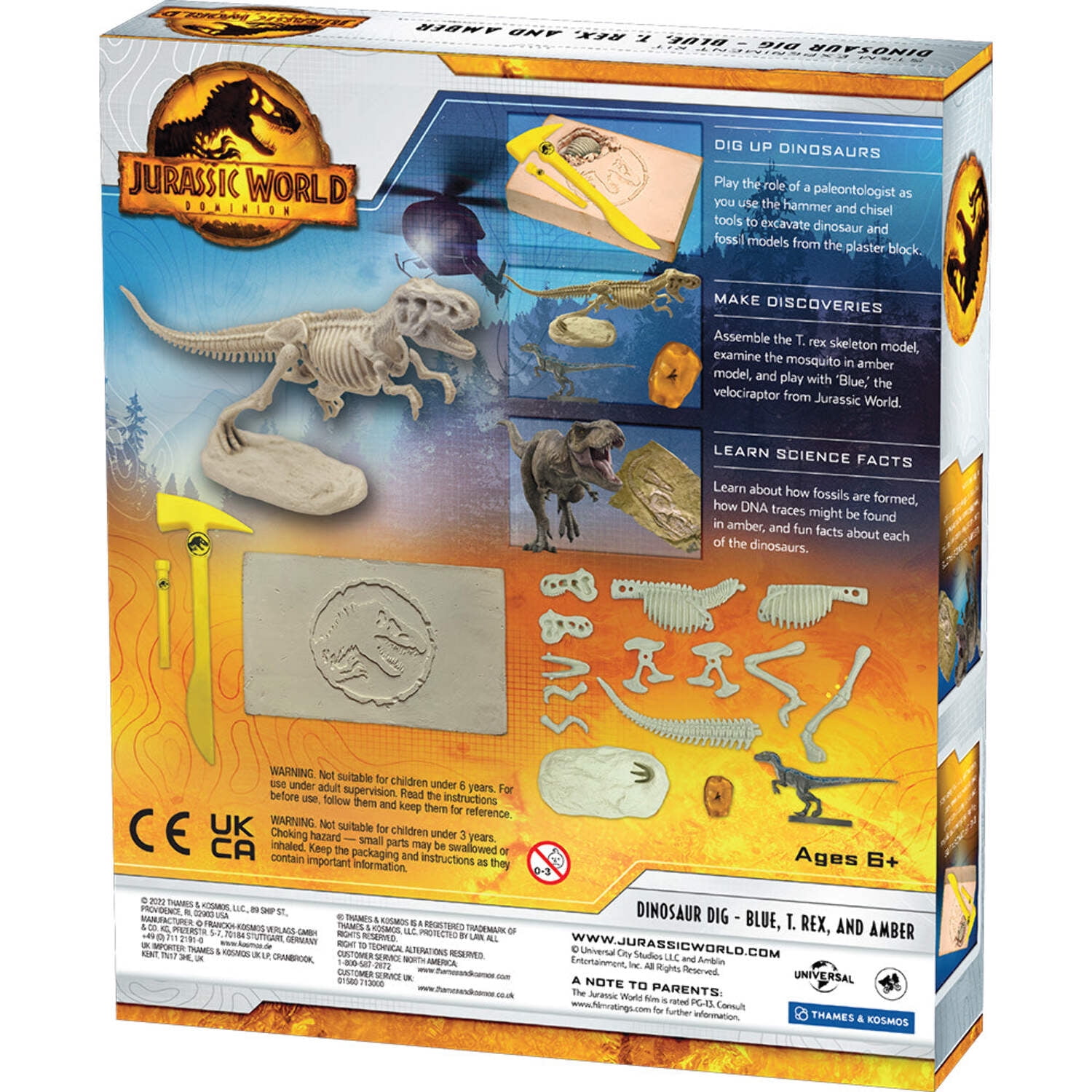 Jurassic World: Dominion Dinosaur Dig - Blue, T. Rex, and Amber (Other)