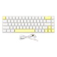 thumbnail image 2 of Clavier de Jeu, Clavier de Jeu Rétroéclairé 10 RVB, Clavier de Jeu USB 68 Touches avec Commutateur Bleu, Clavier Filaire pour Ordinateurs de Bureau et Portables PC, 2 of 8