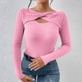 thumbnail image 5 of JYnXIANTI Sweaters for Women Trendy Casual Slim Ribbed Knit Tops Soft Long Sleeve Fall Clothes Fashion Outfits, 5 of 7