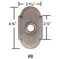 thumbnail image 2 of EMTEK #8 Rosette Privacy Set with Matching Finish Turino Lever - Available in 10 Finishes - Choice of Left/Right Handing - 8208TRHUS10B - Right Handed (RH) - Oil Rubbed Bronze (US10B), 2 of 5