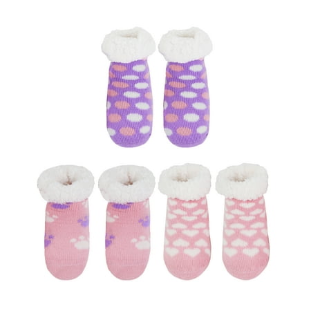 

BambooMN Infant/Baby Extra Thick Fleece Lined Socks - Assortment 5