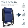 thumbnail image 5 of Best Choice Products Oversized Padded Zero Gravity Chair, Folding Outdoor Patio Recliner w/ Side Tray - Cobalt Blue, 5 of 7