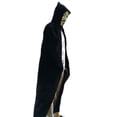 thumbnail image 4 of Unisex Cloak Long Velvet Cape Cosplay Costumes Black 66 inch, 4 of 7