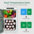 thumbnail image 3 of Alpicool Car Refrigerator, 34 qt Portable Refrigerator with Dual Zone 12v Freezer and Fridge,Fast cooling -4℉~68℉ for RV, Travel, Truck,Outdoor, Home,Camper, 3 of 9