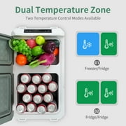 Alpicool Car Refrigerator, 34 qt Portable Refrigerator with Dual Zone 12v Freezer and Fridge,Fast cooling -4℉~68℉ for RV, Travel, Truck,Outdoor, Home,Camper