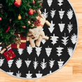 thumbnail image 5 of FMSHPON Tree Pattern Xmas Christmas Tree Skirt Stand Mat for Holiday Party Decoration Indoor Outdoor 36 inches, 5 of 6