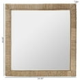 thumbnail image 4 of bali & pari Geralyn Japandi Natural Seagrass Square Wall Mirror, 4 of 10