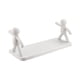 thumbnail image 2 of Estante de almacenamiento montado en la pared sin taladro | Organizador de Forma de Persona Pequeña para Baño Cocina | Diseño duradero que ahorra espacio | Fácil instalación | Estante colgante, 2 of 5