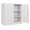 White + 36"H -2 Door -4 Tier, variant on White Metal Storage Cabinet with Doors and Shelves,36 inch Small Metal Cabinet with Lock,Short Garage Storage Cabinets,Locking Steel Cupboard for Home,Office,Kitchen,Garages