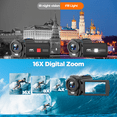 thumbnail image 4 of Campark 4K Video Camera Camcorder 48MP Vlogging Camera for YouTube with IR Night Vision 16X Digital Zoom 3.0" Touch Screen, 4 of 7
