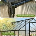thumbnail image 5 of NETAJE 12'x8' Outdoor Greenhouse, Walk-in Polycarbonate Green House with Aluminum Frame for Backyard, 5 of 8