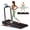 Black-with handle & vibration mode, variant on LEZEE 2-in-1 Walking Pad With Vibration Plate, Treadmill for Home and Office, 300 lbs Weight Capacity with LED Display & Remote Control