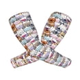 thumbnail image 2 of Sun Protection Arm Sleeves For Men Women, Cartoon Cute Cat With Glasses Sleeves To Cover Arms With Thumb Hole Cooling Sleeve, 2 of 2