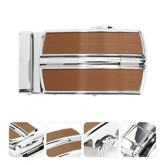 MUSEYA Golden Alloy Ratchet Buckle for Men Fashionable Apparel Accessory 1Pc