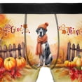 thumbnail image 4 of Happy Thanksgiving Great Dane Give Thanks Fall Beanie Scarf Welcome All Over Print Boxer Briefs Underwear for Men Dad Danes Dog Lover Gifts - 00020, 4 of 6