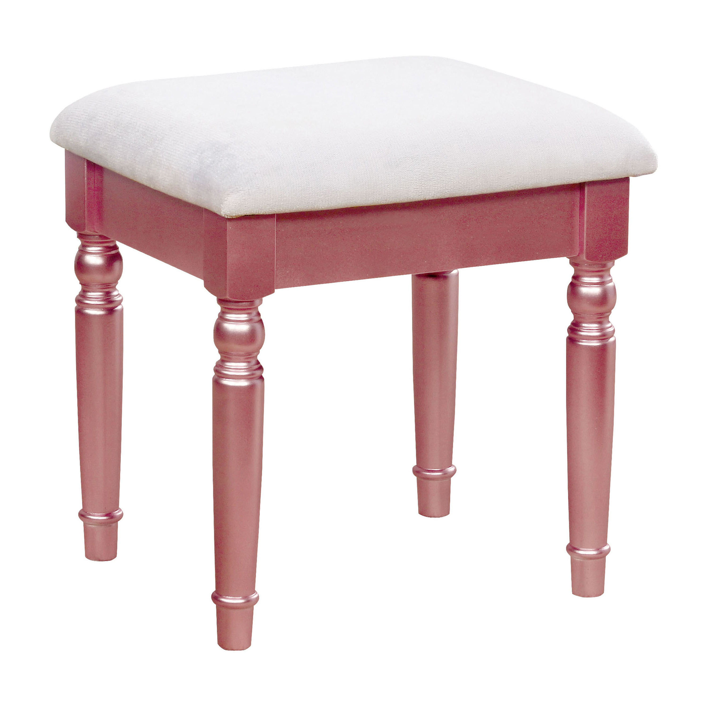 Furniture of America Stella Contemporary 3-Piece Vanity Set, Rose Gold