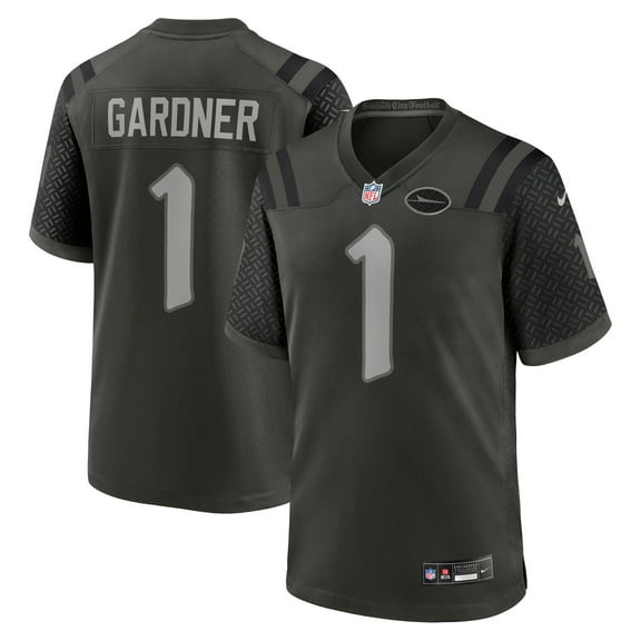 Men's Nike Ahmad Sauce Gardner Gotham Green New York Jets 2025 Rivalries Collection Game Jersey