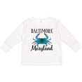 thumbnail image 3 of Inktastic Baltimore Maryland Vacation Blue Crab Boys or Girls Long Sleeve Toddler T-Shirt, 3 of 5