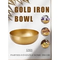 thumbnail image 6 of Serene Spaces Living Vintage Gold Decorative Iron Bowl, 12" Diameter & 4" Tall, Pack of 6, 6 of 6