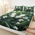 thumbnail image 3 of Homewish Floral Butterfly 4-Piece Full Size Sheets For Teens Adults Girls,Spring Garden Bed Sheets,Exotic Chic Flower Lightweight Sheet Sets,Super Cozy Room Decor, 3 of 7