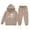 Khaki, variant on Toddler Outfits for Girls Sets Hoodie Pants Kids Casual Letter Print Sweatshirt Joggers Comfy Two Piece Winter Cute Girls' Fall Clothing Sets White Size 3-4T