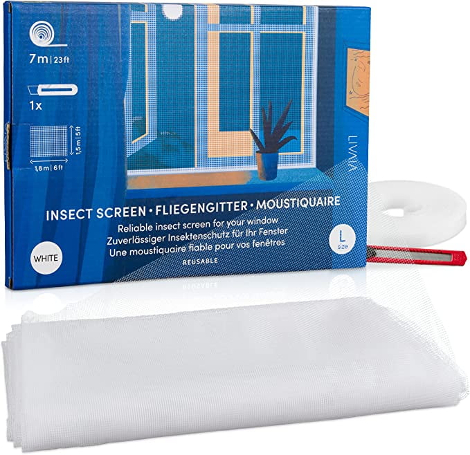 Mosquito Netting 5ft X 4ft Black Mosquito Net For Window, Screen Tape